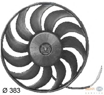 Fan, motor sogutmasi 8EW 351 034-781