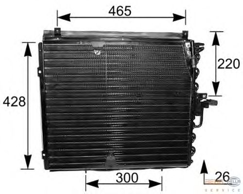 Condensator, airconditioning 8FC 351 035-181