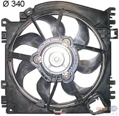 Fan, motor sogutmasi 8EW 351 043-701