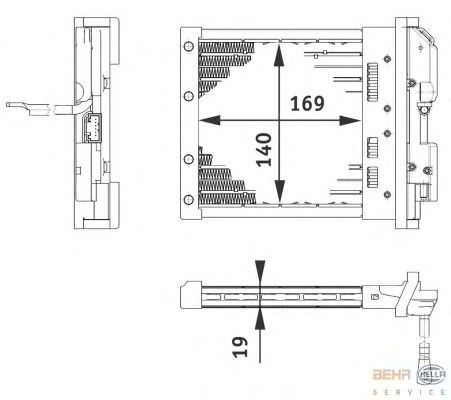 Heat Exchanger, interior heating 6ZT 351 080-221
