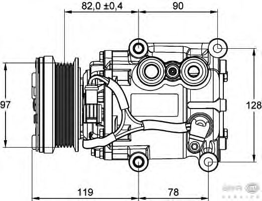 Compressor, airconditioning 8FK 351 113-311