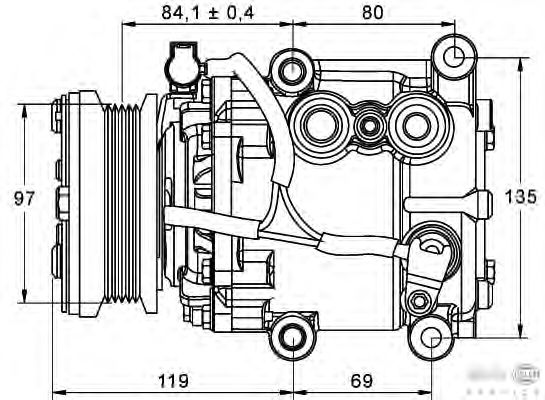 Compressor, airconditioning 8FK 351 113-401