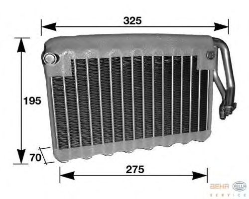 Evaporator, air conditioning 8FV 351 210-481
