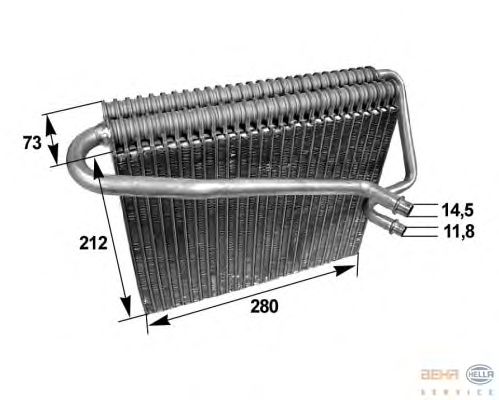 Evaporator, air conditioning 8FV 351 211-031