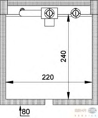 Evaporator, air conditioning 8FV 351 211-071
