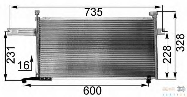 Condensator, airconditioning 8FC 351 300-731
