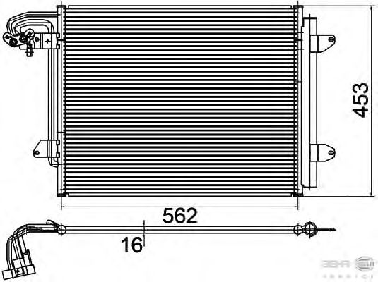 Condensator, airconditioning 8FC 351 301-051