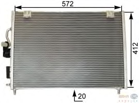 Condensator, airconditioning 8FC 351 307-301