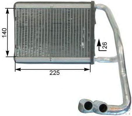 Heat Exchanger, interior heating 8FH 351 315-301