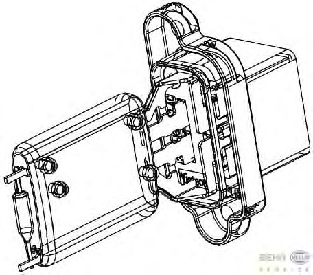 Resistor, interior blower 9ML 351 332-361
