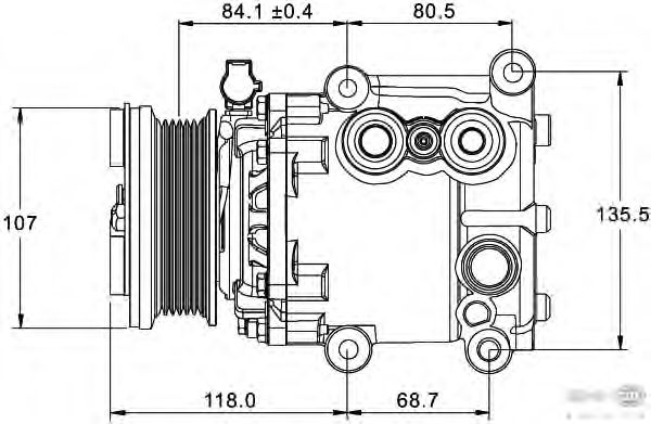 Compressor, airconditioning 8FK 351 334-091