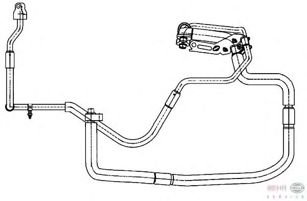 High-/Low Pressure Line, air conditioning 9GS 351 338-351