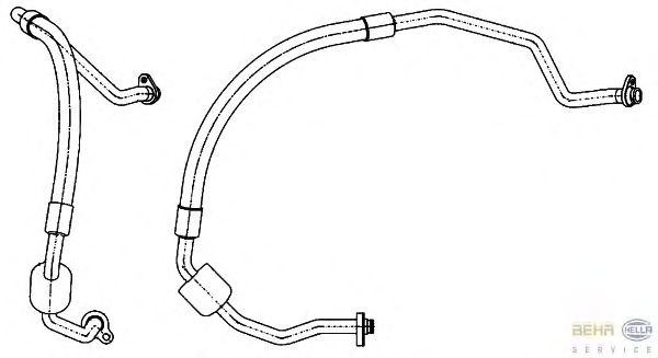 Low Pressure Line, air conditioning 9GS 351 338-521