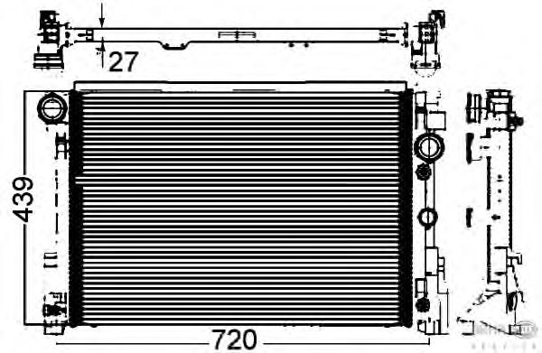 Radiator, engine cooling 8MK 376 749-551