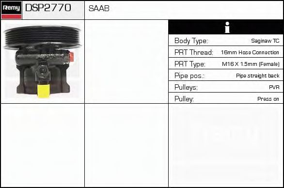 Hydraulic Pump, steering system DSP2770