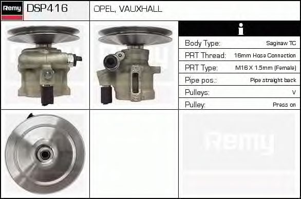 Pompa idraulica, Sterzo DSP416