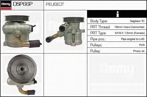 Hydraulic Pump, steering system DSP66P