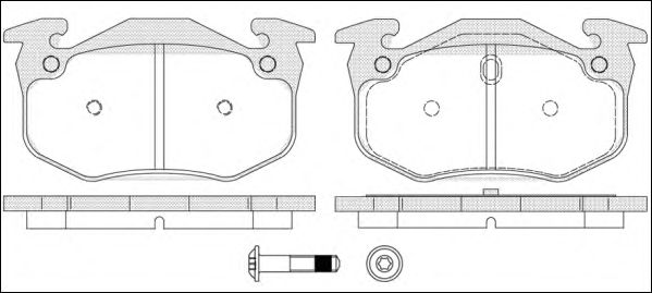 Brake Pad Set, disc brake 2144.70