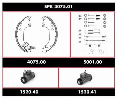 Brake Set, drum brakes SPK 3075.01