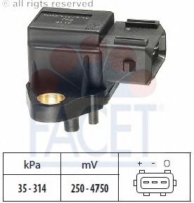 Air Pressure Sensor, height adaptation; Sensor, intake manifold pressure 10.3116