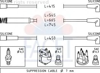 Ignition Cable Kit 4.8514