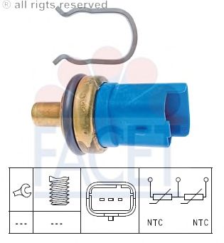 Coolant Temperature Sensor; Sender Unit, coolant temperature; Sender Unit, coolant temperature 7.3293