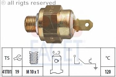Temperature Switch, coolant warning lamp 7.4007