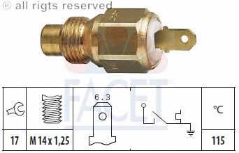 Temperature Switch, coolant warning lamp 7.4047