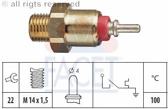 Temperature Switch, coolant warning lamp 7.4069