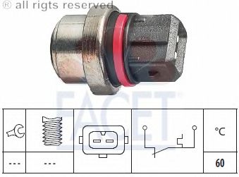 Temperature Switch, coolant warning lamp 7.4075