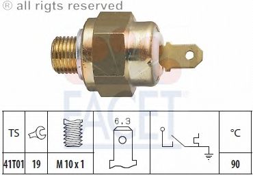 Temperature Switch, coolant warning lamp 7.4093