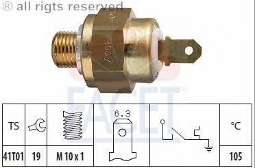 Temperature Switch, coolant warning lamp 7.4097
