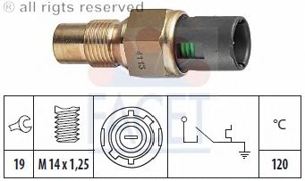 Temperature Switch, coolant warning lamp 7.4113