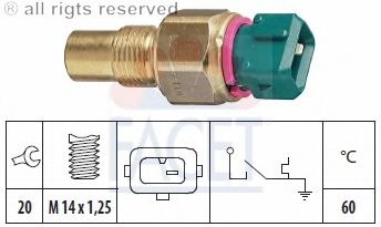 Temperature Switch, coolant warning lamp 7.4114