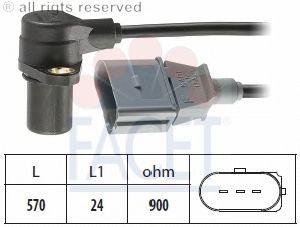 Sensor, crankshaft pulse; Pulse Sensor, flywheel 9.0172