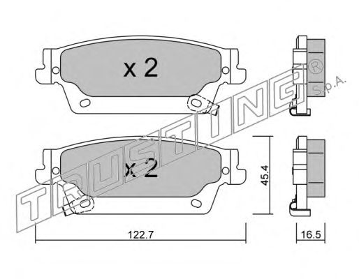 Brake Pad Set, disc brake 717.0