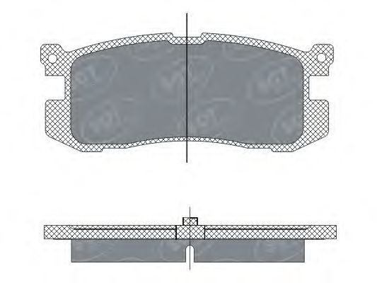 Комплект тормозных колодок, дисковый тормоз SP 283