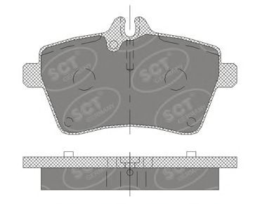 Brake Pad Set, disc brake SP 409