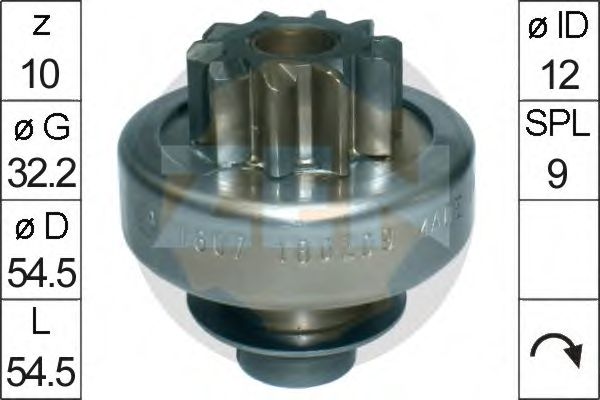 Freewheel Gear, starter ZN1607