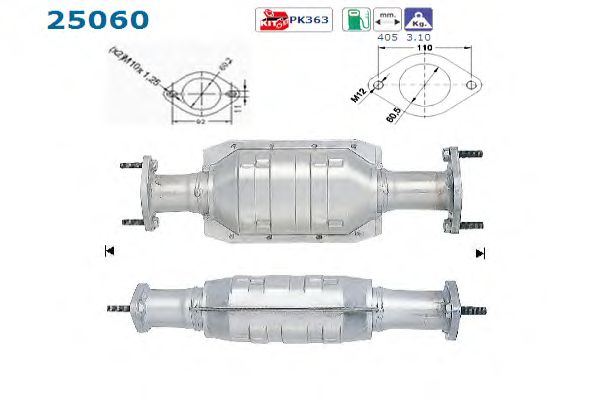 Catalytic Converter 25060