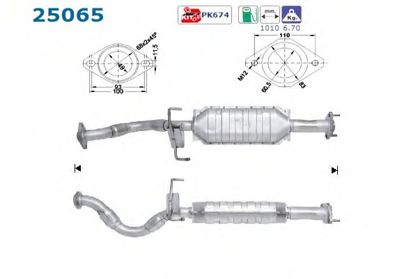 Catalytic Converter 25065