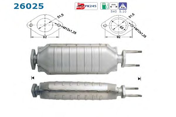 Catalytic Converter 26025