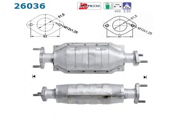 Catalytic Converter 26036