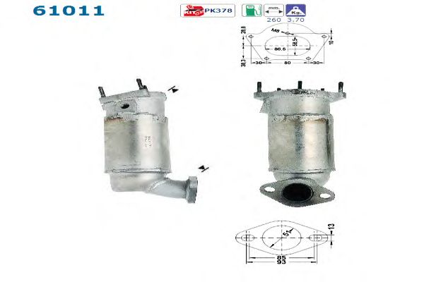 Catalytic Converter 61011