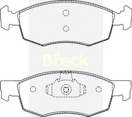 Brake Pad Set, disc brake 20907 10 1