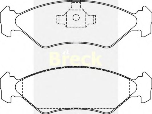Brake Pad Set, disc brake 21202 00 702 00