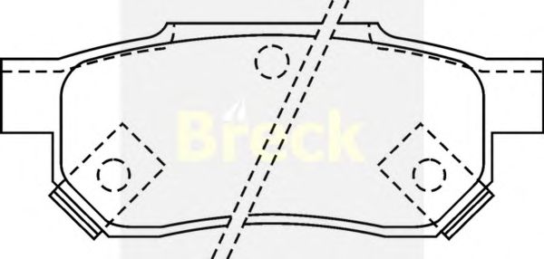 Brake Pad Set, disc brake 21312 00 C