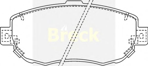 Brake Pad Set, disc brake 21490 00 C
