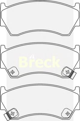 Brake Pad Set, disc brake 23004 00 701 10