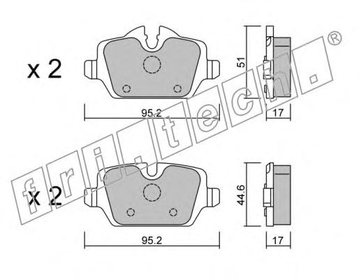 Brake Pad Set, disc brake 657.0
